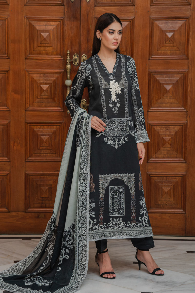 Shamaeel Ansari | Gulrang Lawn | LE-04 - Ladies Clothes - Maria Faisal