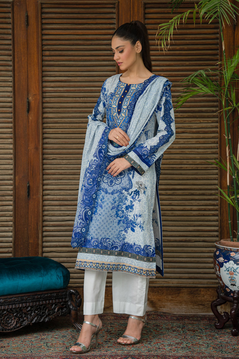 Shamaeel Ansari | Gulrang Lawn | LP-01 - Ladies Clothes - Maria Faisal