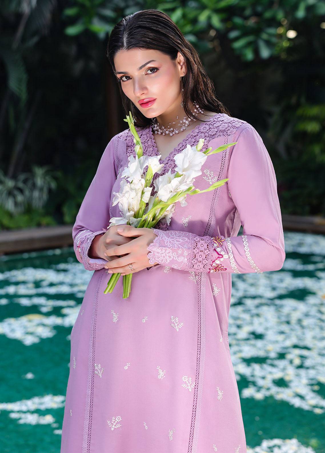 Sahane | Lovent Embroidered Pret 25 | ME23002 Helena by Maria Faisal - Registered Vendor of : Sahane - type : Ladies Clothes - 100% original wedding dresses