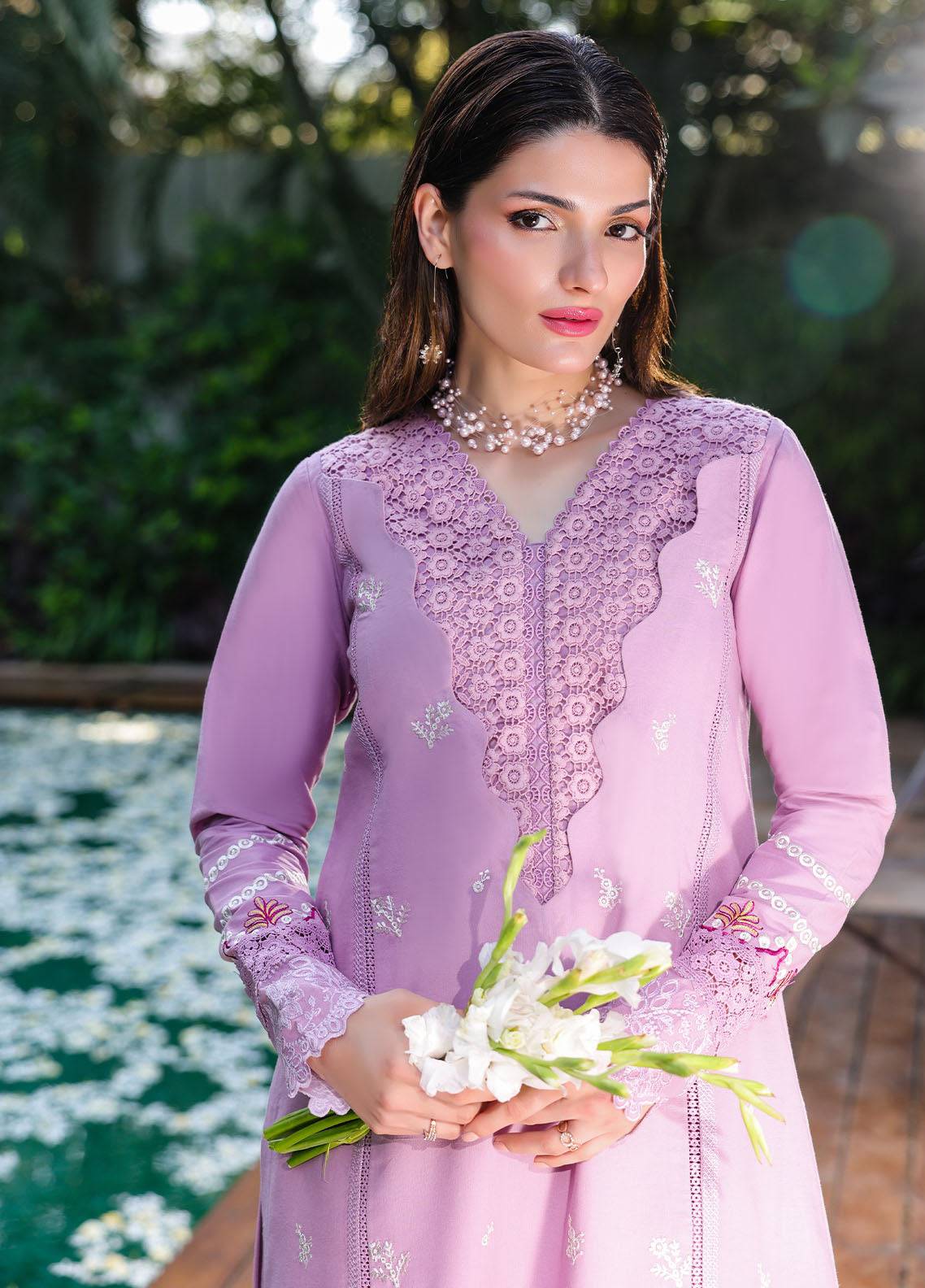Sahane | Lovent Embroidered Pret 25 | ME23002 Helena by Maria Faisal - Registered Vendor of : Sahane - type : Ladies Clothes - 100% original wedding dresses