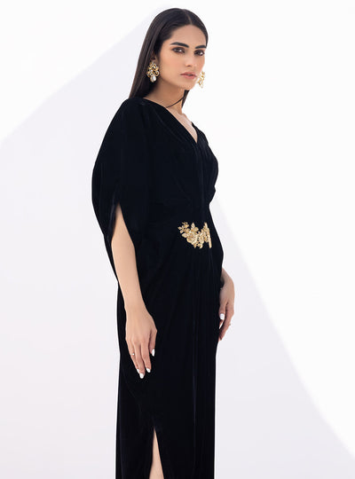 Zainab Chottani | The Kaftan Edit | Black Opal - Formal Dress - available at Maria Faisal in UK and USA.
