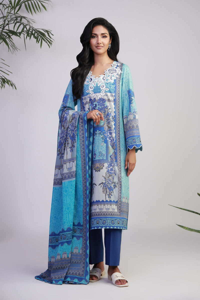 Shamaeel Ansari | Gulrang Lawn | Gulrang-01 - Ladies Clothes - Maria Faisal