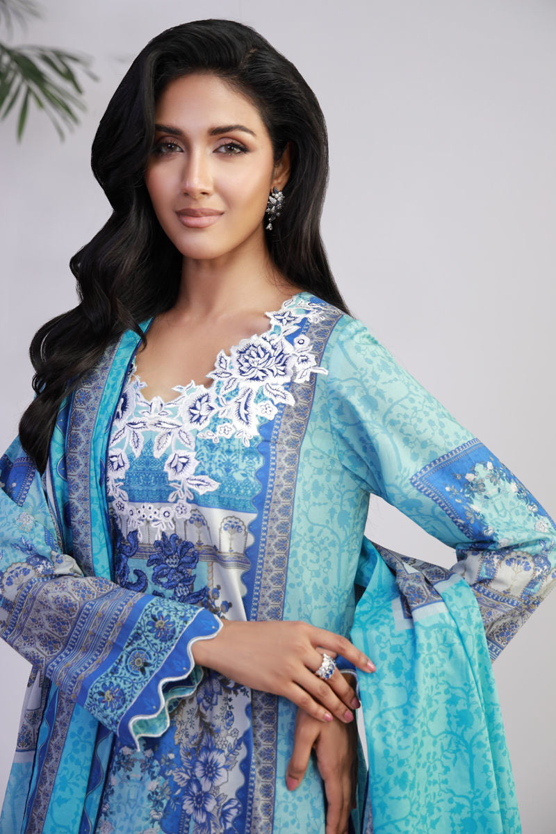 Shamaeel Ansari | Gulrang Lawn | Gulrang-01 - Ladies Clothes - Maria Faisal