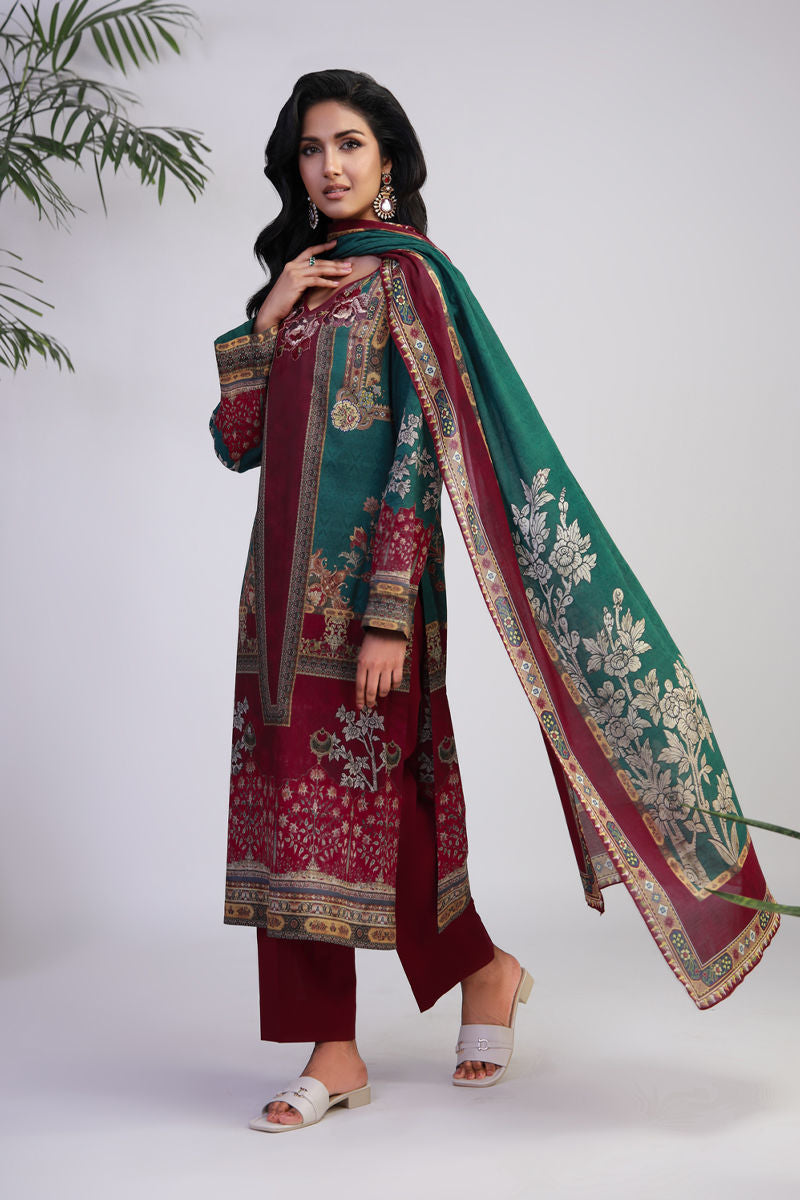 Shamaeel Ansari | Gulrang Lawn | Gulrang-02 - Ladies Clothes - Maria Faisal