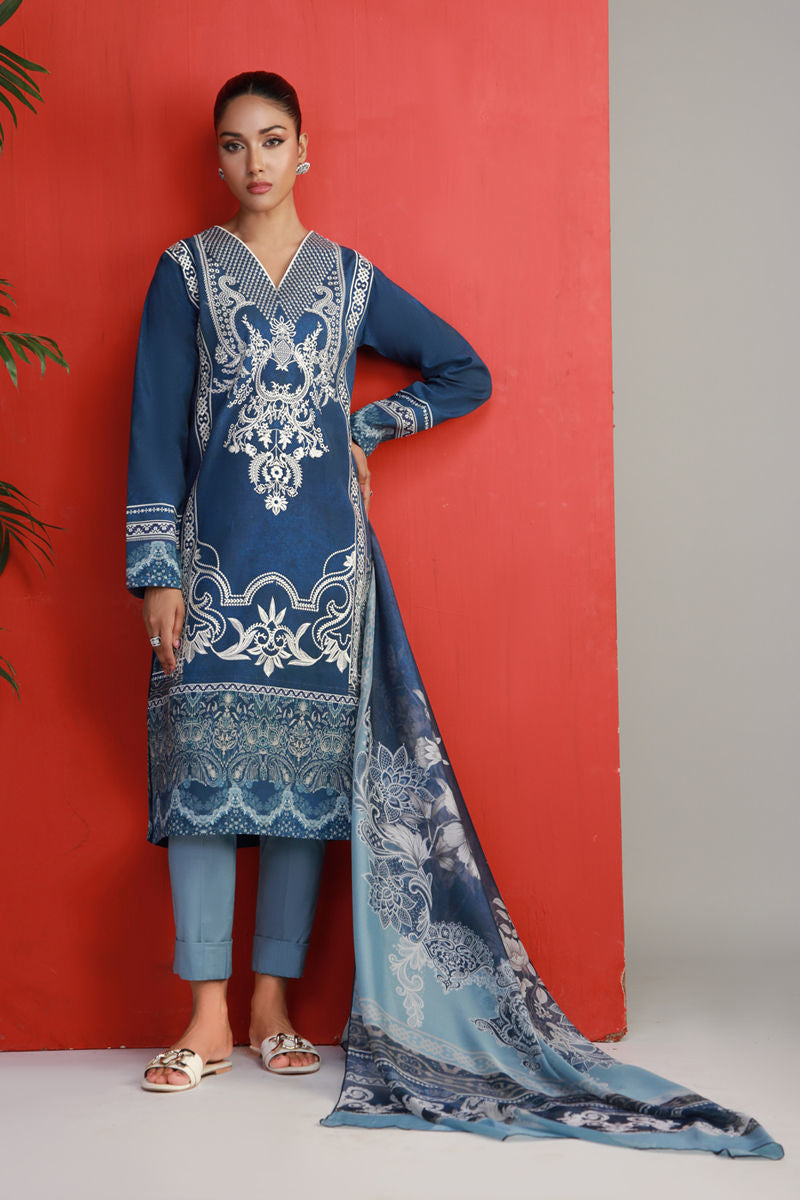 Shamaeel Ansari | Gulrang Lawn | Gulrang-03 - Ladies Clothes - Maria Faisal