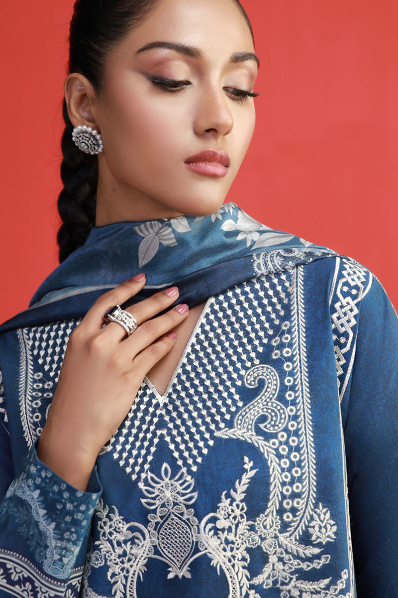 Shamaeel Ansari | Gulrang Lawn | Gulrang-03 - Ladies Clothes - Maria Faisal