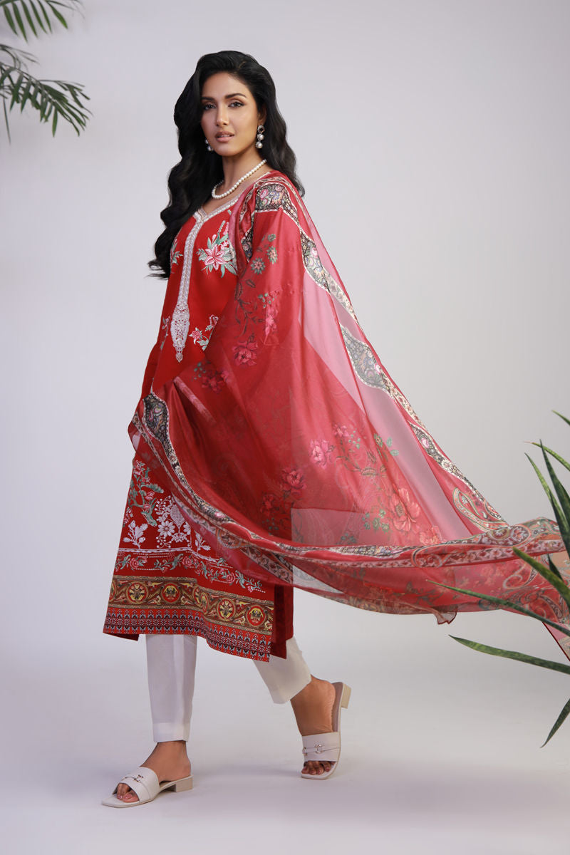 Shamaeel Ansari | Gulrang Lawn | Gulrang-04 - Ladies Clothes - Maria Faisal