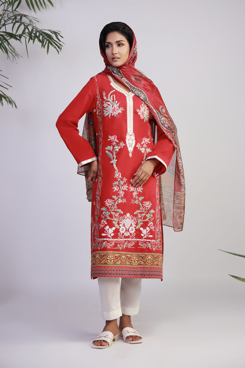 Shamaeel Ansari | Gulrang Lawn | Gulrang-04 - Ladies Clothes - Maria Faisal