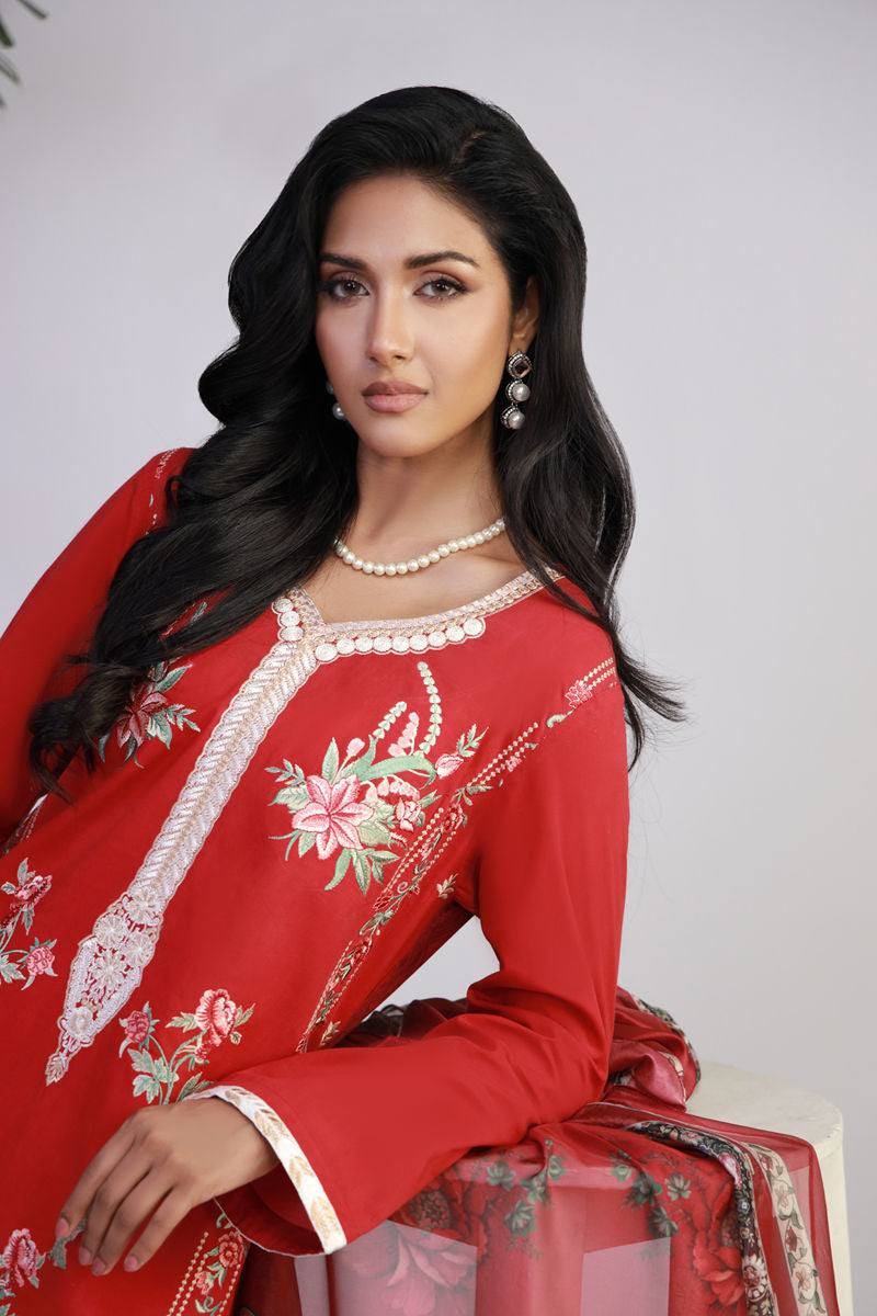 Shamaeel Ansari | Gulrang Lawn | Gulrang-04 - Ladies Clothes - Maria Faisal