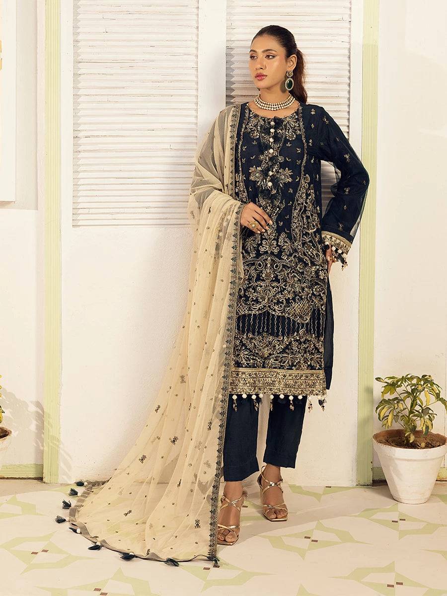 Salitex | Signature Festive Chiffon | NO006 by Maria Faisal - Registered Vendor of : Salitex - type : Ladies Clothes - 100% original wedding dresses