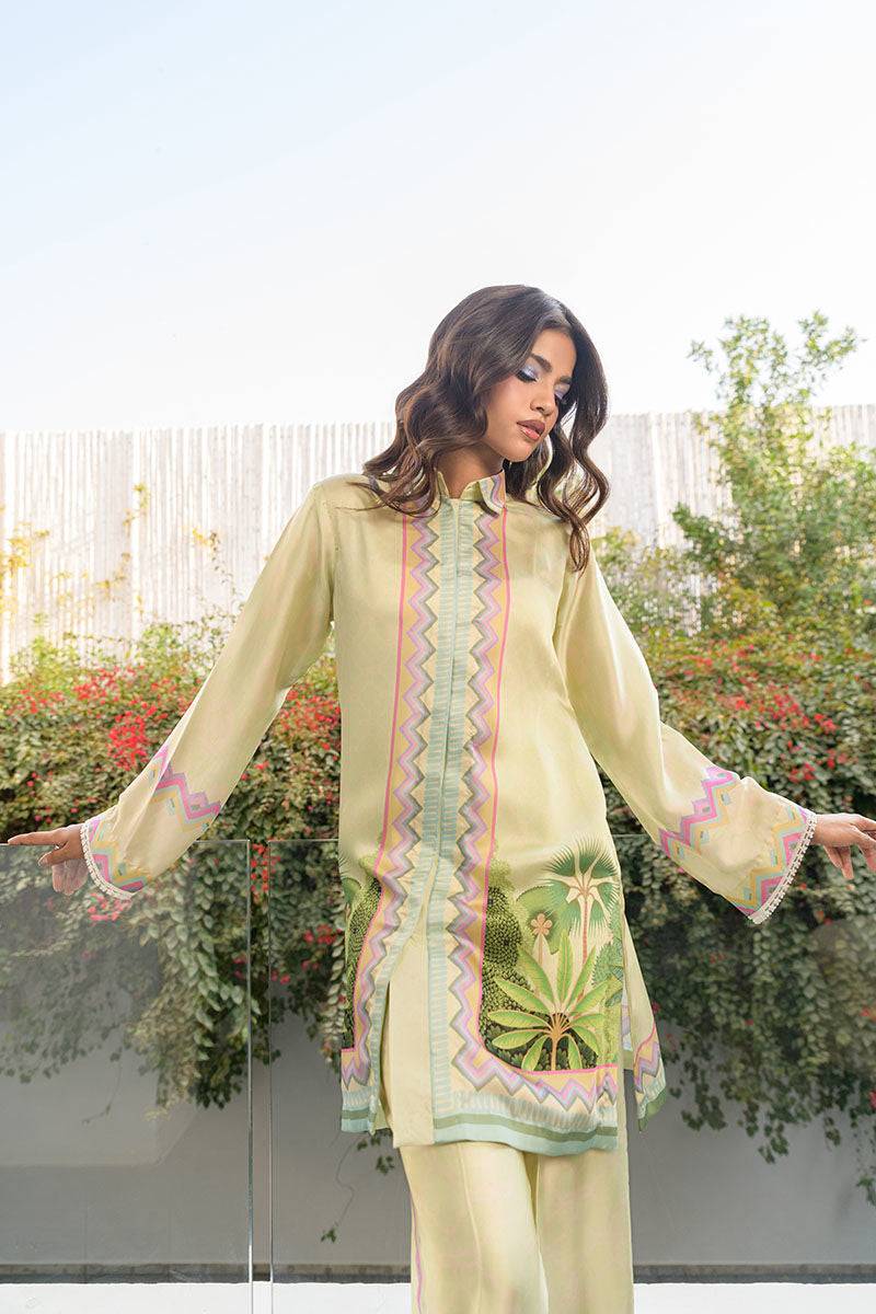 Fatima Khan | Eid Digital Silk Prints | Pastel Orchid by Maria Faisal - Registered Vendor of : Fatima Khan - type : Ladies Clothes - 100% original wedding dresses