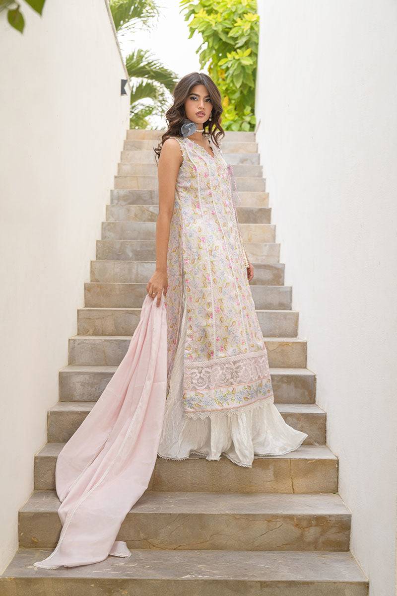 Fatima Khan | Eid Digital Silk Prints | Flora by Maria Faisal - Registered Vendor of : Fatima Khan - type : Ladies Clothes - 100% original wedding dresses