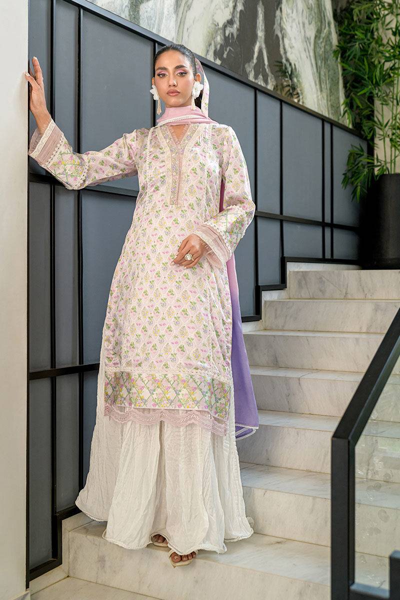Fatima Khan | Eid Digital Silk Prints | Abloom by Maria Faisal - Registered Vendor of : Fatima Khan - type : Ladies Clothes - 100% original wedding dresses