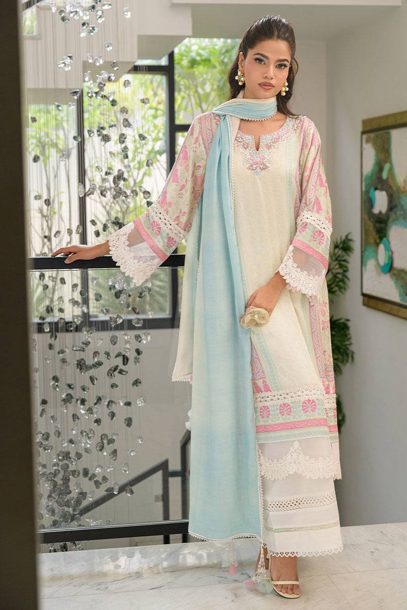 Fatima Khan | Eid Digital Silk Prints | Sage Orchid by Maria Faisal - Registered Vendor of : Fatima Khan - type : Ladies Clothes - 100% original wedding dresses