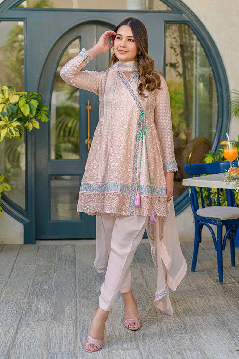 Fatima Khan | La Fleur Eid Edit | Peach Please by Maria Faisal - Registered Vendor of : Fatima Khan - type : Ladies Clothes - 100% original wedding dresses