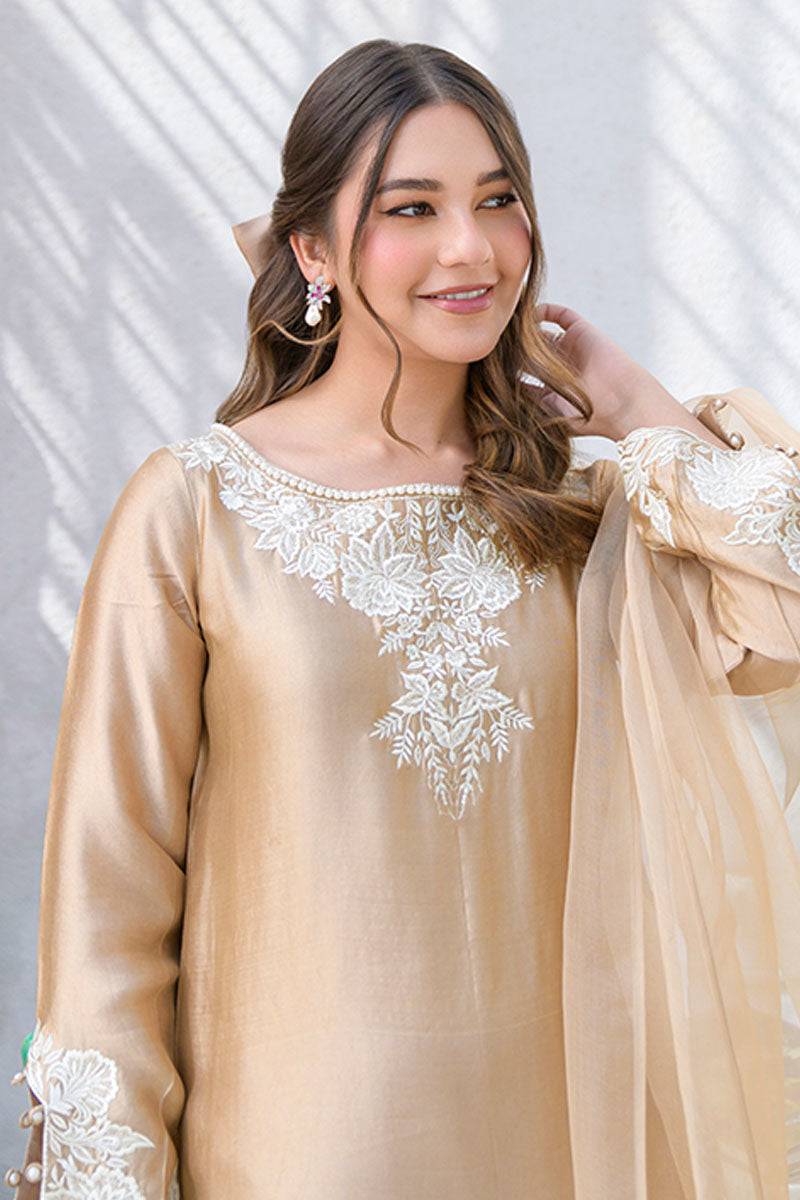 Fatima Khan | La Fleur Eid Edit | Beigetastic by Maria Faisal - Registered Vendor of : Fatima Khan - type : Ladies Clothes - 100% original wedding dresses