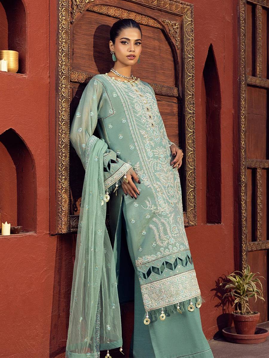 Salitex | Signature Festive Chiffon | JI013 by Maria Faisal - Registered Vendor of : Salitex - type : Ladies Clothes - 100% original wedding dresses