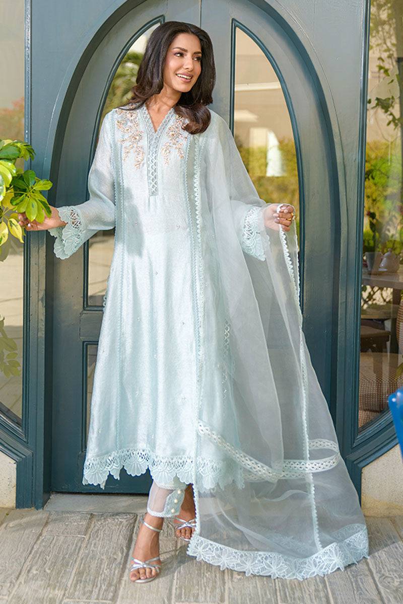 Fatima Khan | La Fleur Eid Edit | Serene Skies by Maria Faisal - Registered Vendor of : Fatima Khan - type : Ladies Clothes - 100% original wedding dresses