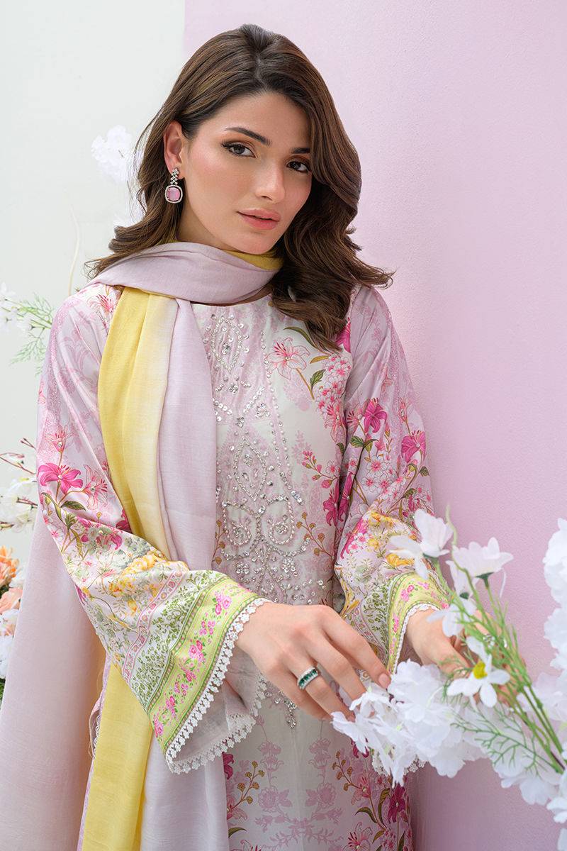Fatima Khan | Eid Digital Silk Prints | Rose Reverie by Maria Faisal - Registered Vendor of : Fatima Khan - type : Ladies Clothes - 100% original wedding dresses