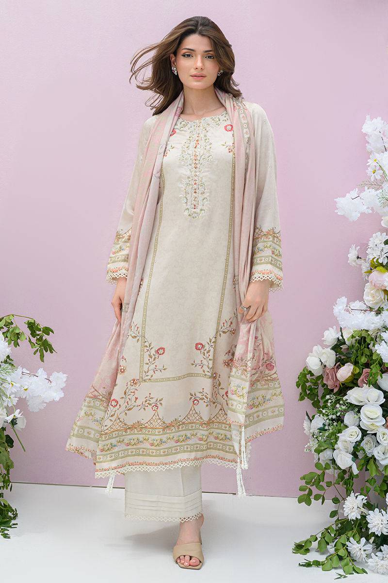 Fatima Khan | Eid Digital Silk Prints | Elysium by Maria Faisal - Registered Vendor of : Fatima Khan - type : Ladies Clothes - 100% original wedding dresses