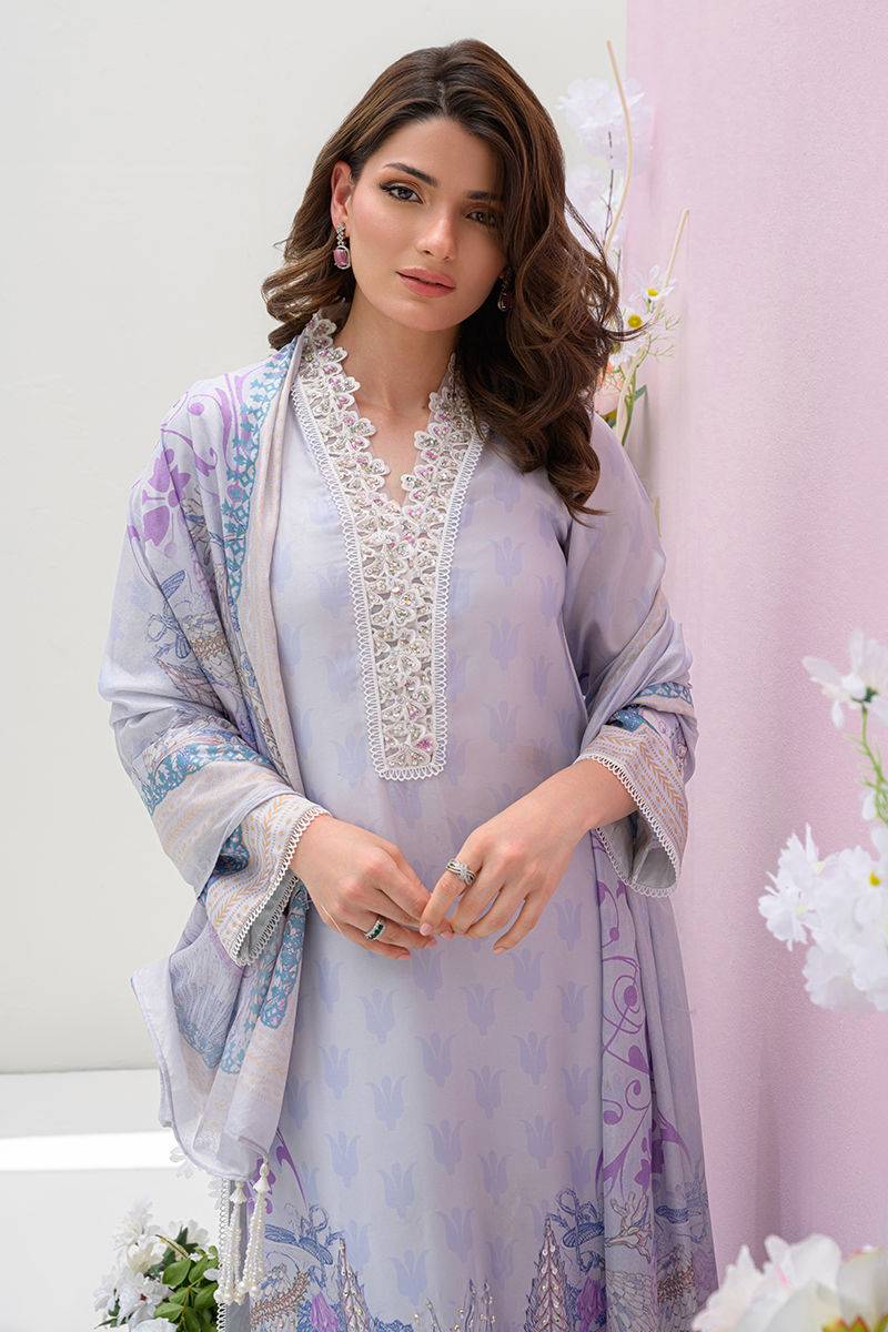 Fatima Khan | Eid Digital Silk Prints | Dawn by Maria Faisal - Registered Vendor of : Fatima Khan - type : Ladies Clothes - 100% original wedding dresses