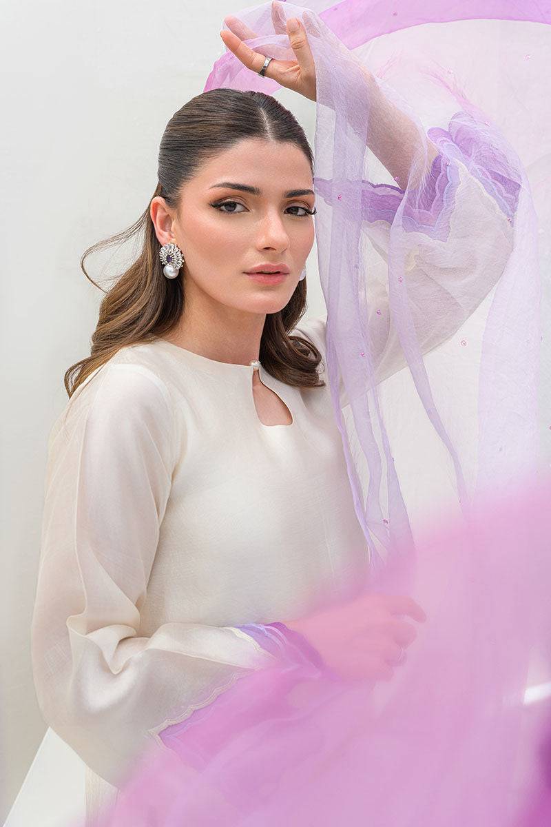 Fatima Khan | Serene Eid Luxe Pret | Majestic Ivory by Maria Faisal - Registered Vendor of : Fatima Khan - type : Ladies Clothes - 100% original wedding dresses