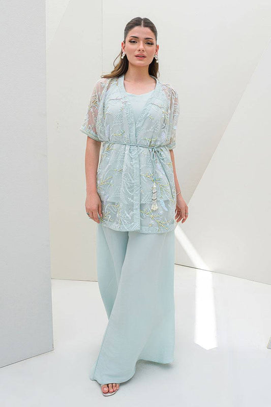 Fatima Khan | Serene Eid Luxe Pret | Luscious Aqua by Maria Faisal - Registered Vendor of : Fatima Khan - type : Ladies Clothes - 100% original wedding dresses