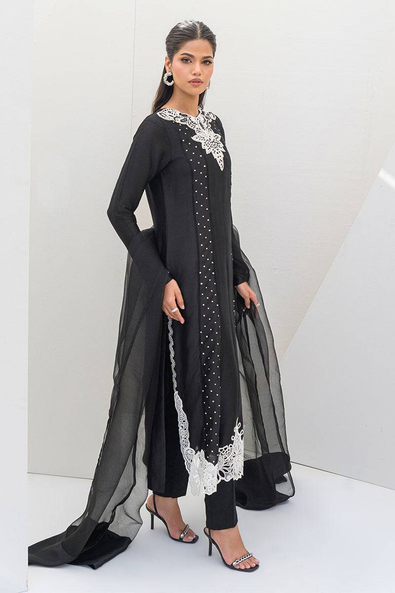 Fatima Khan | Serene Eid Luxe Pret | Obsidian by Maria Faisal - Registered Vendor of : Fatima Khan - type : Ladies Clothes - 100% original wedding dresses