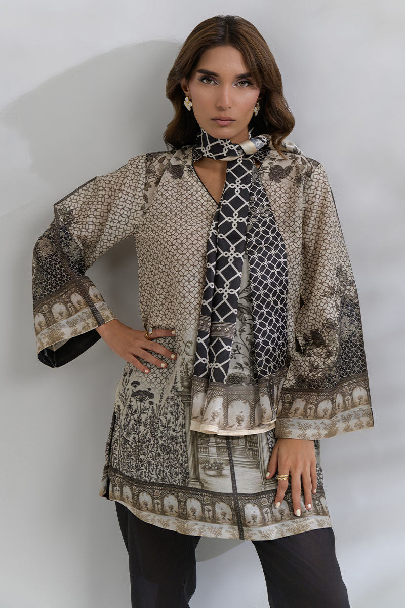 Fatima Khan | FK Prints | Roman Ties - Ladies Clothes - Maria Faisal