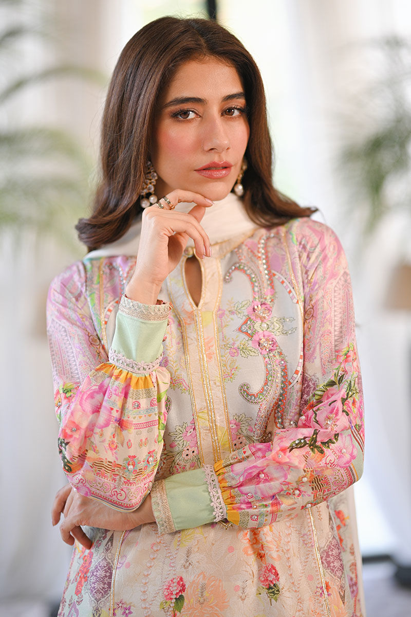 Ansab Jahangir | Digital Silk | Aliya Shirt and Dupatta - Ladies Clothes - Maria Faisal