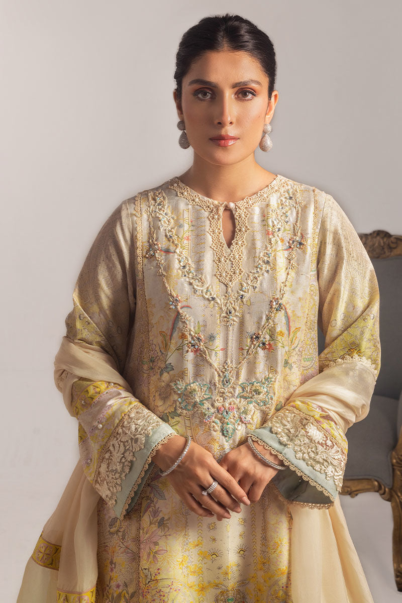Ansab Jahangir | Digital Silk | Alyssa Shirt and Dupatta - Ladies Clothes - Maria Faisal