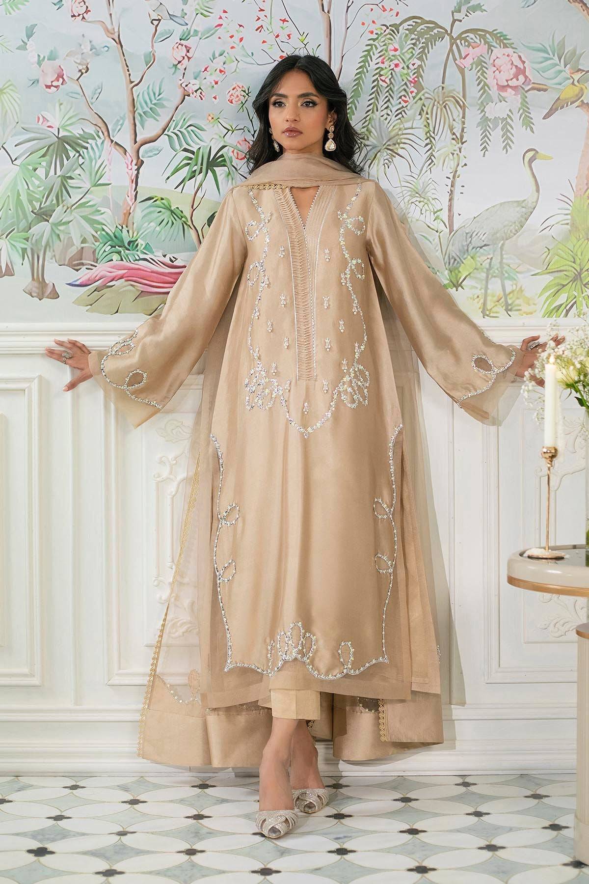 Annus Abrar | Sehr Eid Luxe | Alyra Sand by Maria Faisal - Registered Vendor of : Annus Abrar - type : Ladies Clothes - 100% original wedding dresses