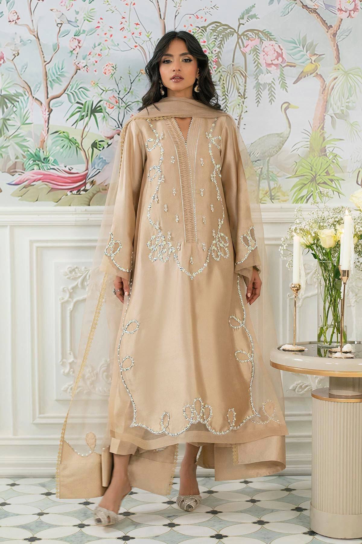 Annus Abrar | Sehr Eid Luxe | Alyra Sand by Maria Faisal - Registered Vendor of : Annus Abrar - type : Ladies Clothes - 100% original wedding dresses