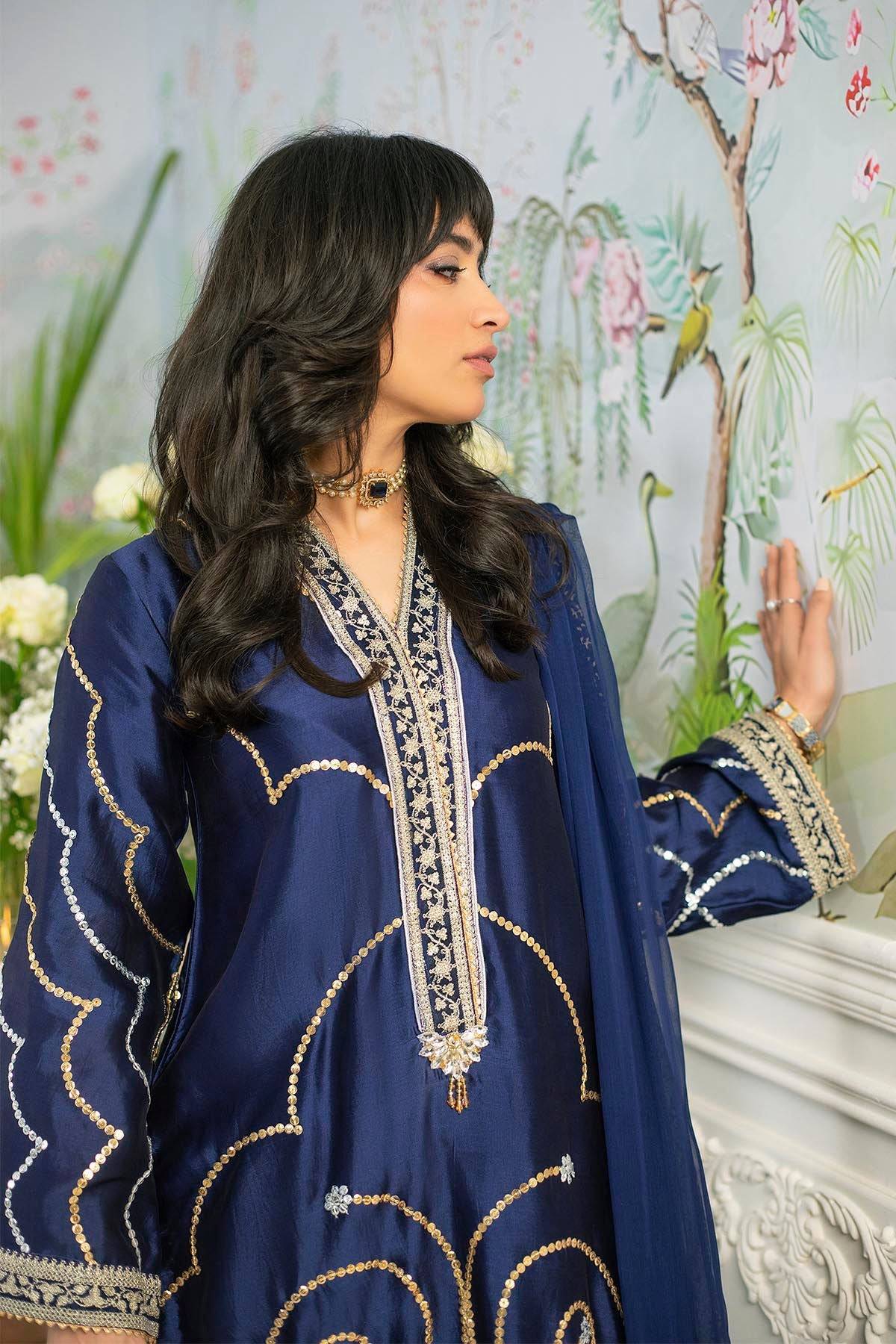 Annus Abrar | Sehr Eid Luxe | Izali Midnight by Maria Faisal - Registered Vendor of : Annus Abrar - type : Ladies Clothes - 100% original wedding dresses