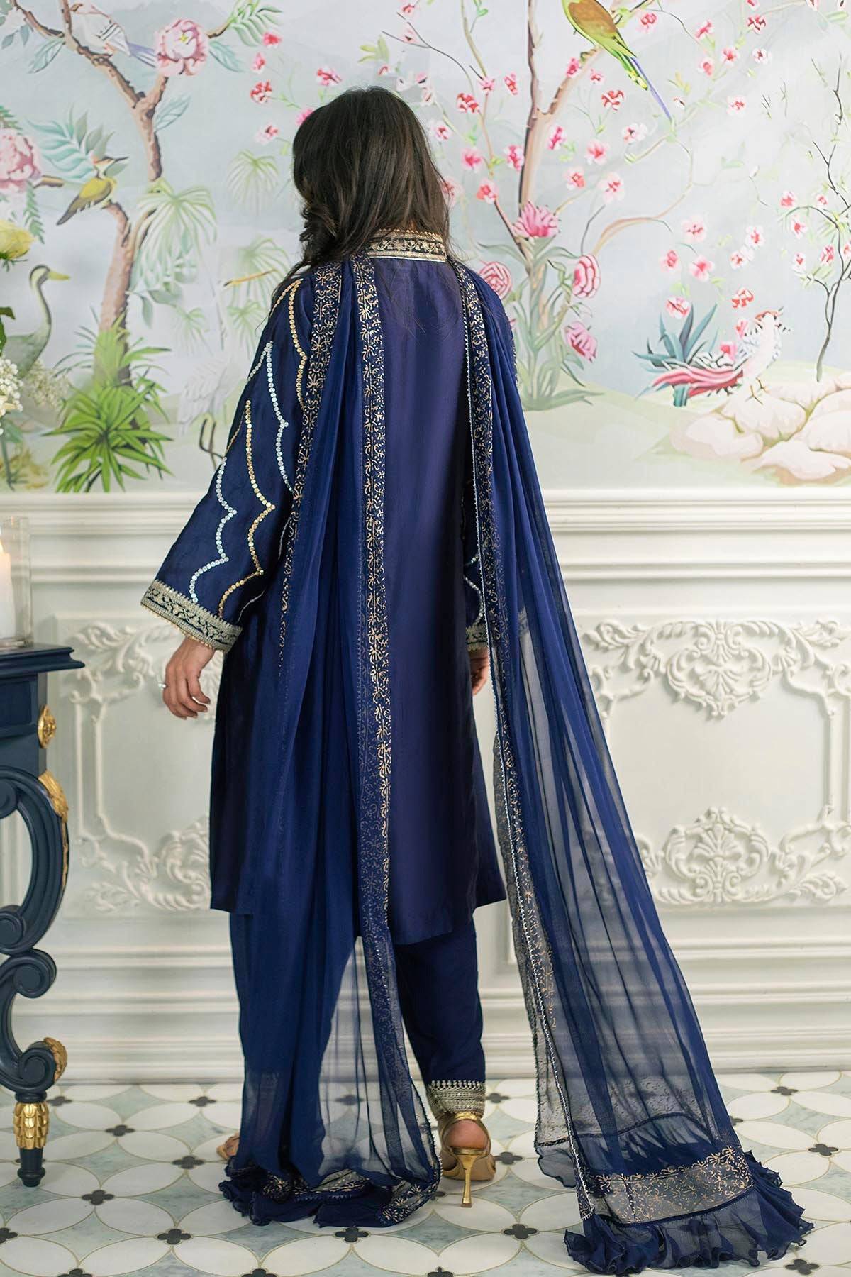 Annus Abrar | Sehr Eid Luxe | Izali Midnight by Maria Faisal - Registered Vendor of : Annus Abrar - type : Ladies Clothes - 100% original wedding dresses