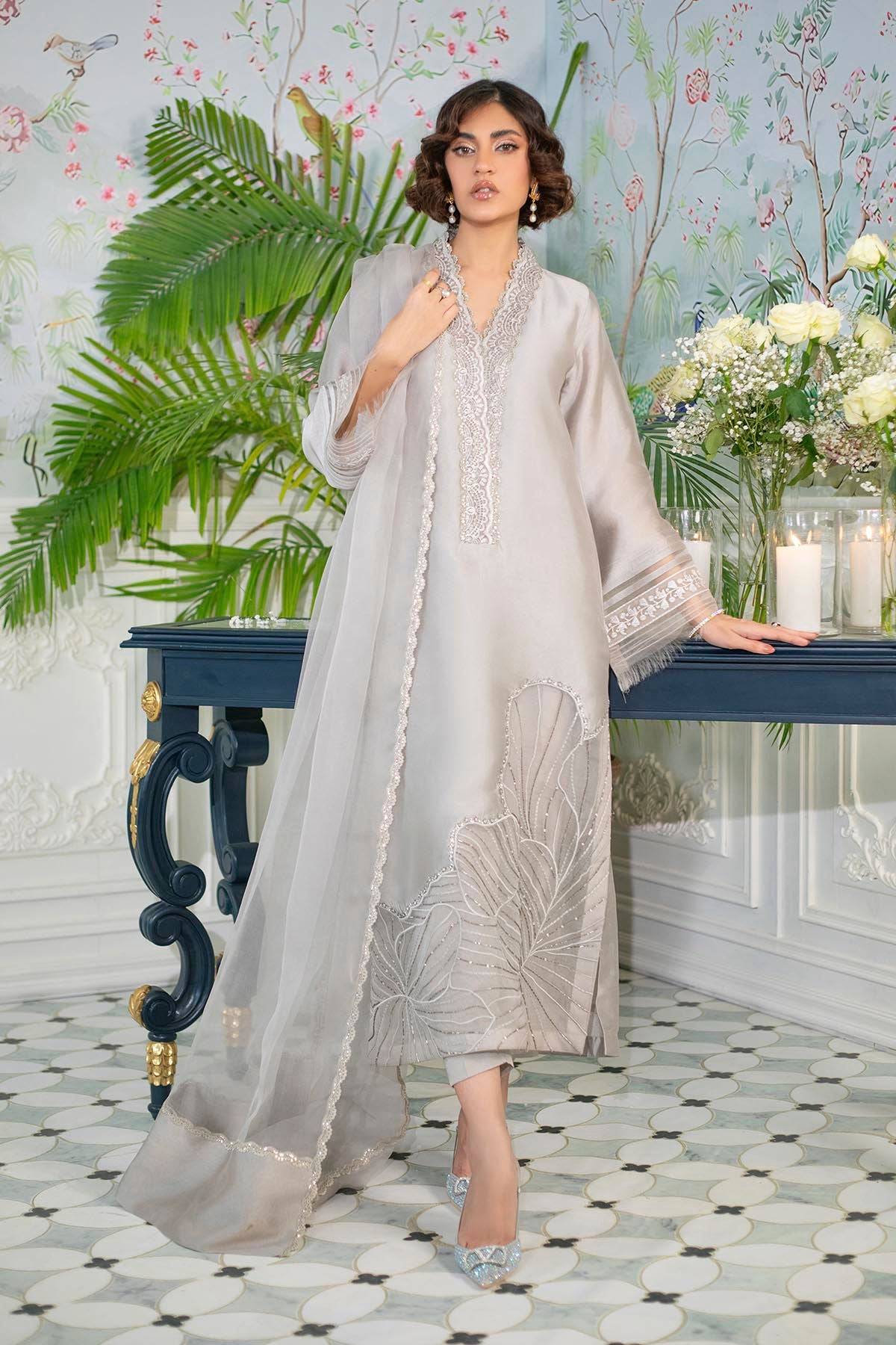Annus Abrar | Sehr Eid Luxe | Lainey Grey by Maria Faisal - Registered Vendor of : Annus Abrar - type : Ladies Clothes - 100% original wedding dresses