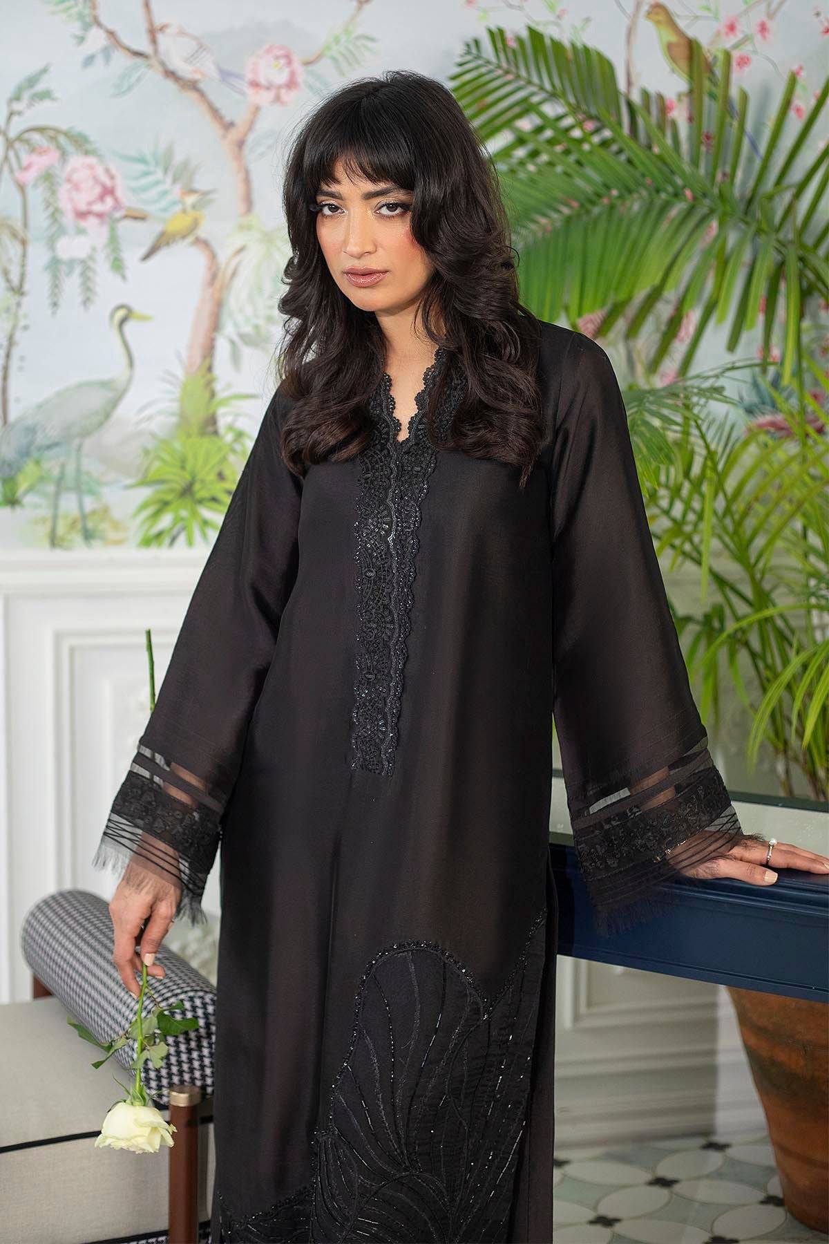Annus Abrar | Sehr Eid Luxe | Lainey Black by Maria Faisal - Registered Vendor of : Annus Abrar - type : Ladies Clothes - 100% original wedding dresses