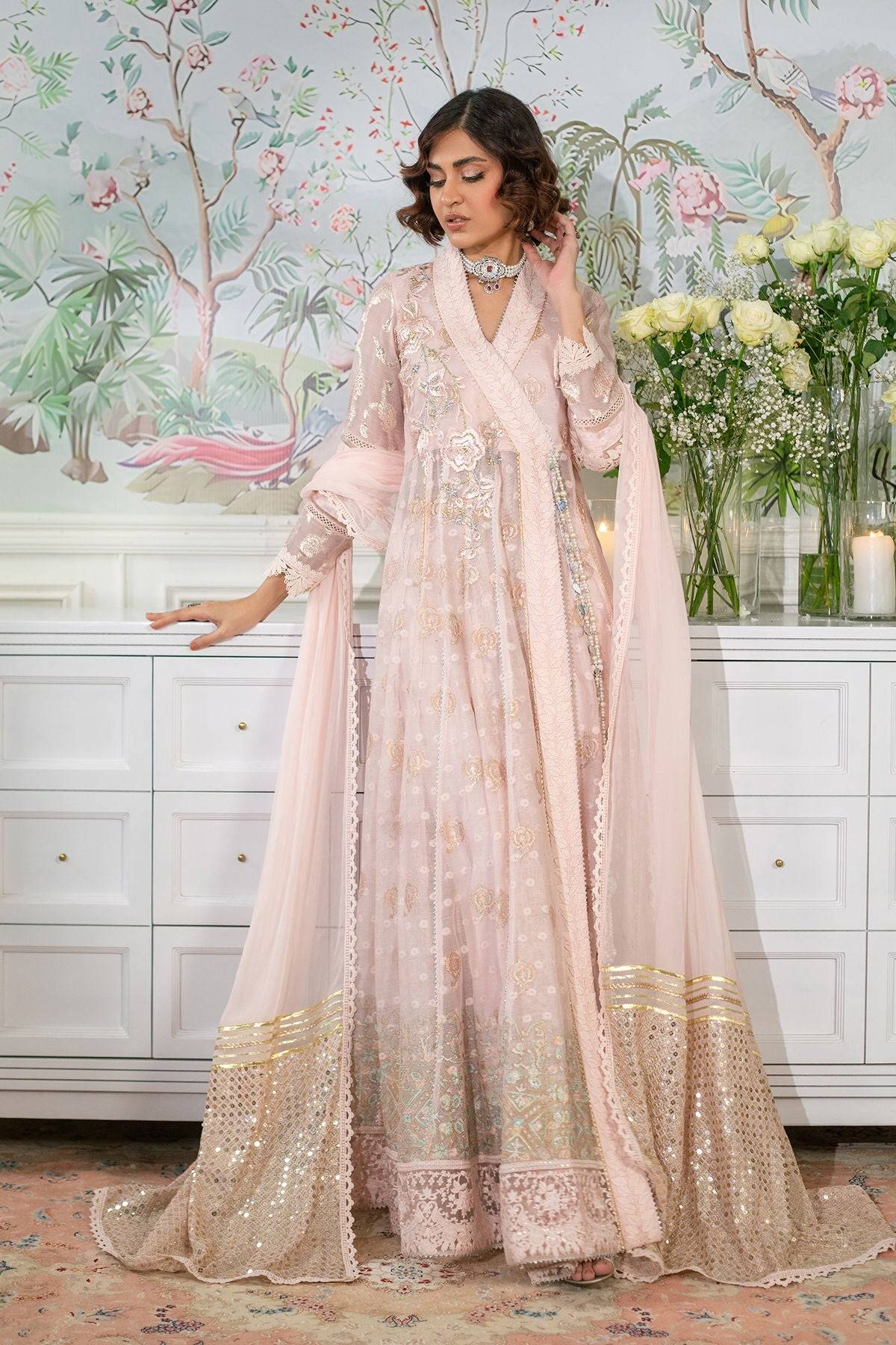 Annus Abrar | Sehr Eid Luxe | Nadi Blush by Maria Faisal - Registered Vendor of : Annus Abrar - type : Ladies Clothes - 100% original wedding dresses