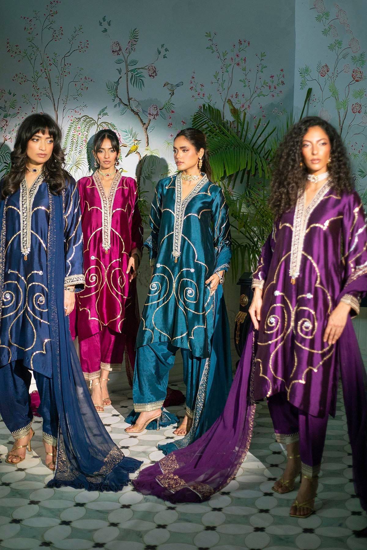 Annus Abrar | Sehr Eid Luxe | Izali Aubergine by Maria Faisal - Registered Vendor of : Annus Abrar - type : Ladies Clothes - 100% original wedding dresses