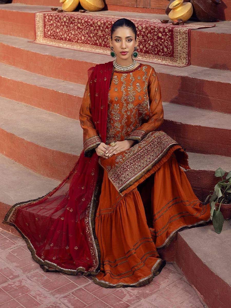 Salitex | Signature Festive Chiffon | JI019 by Maria Faisal - Registered Vendor of : Salitex - type : Ladies Clothes - 100% original wedding dresses