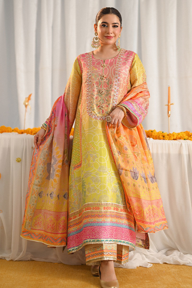 Ansab Jahangir | Digital Silk | Miraal Shirt and Dupatta - Ladies Clothes - Maria Faisal
