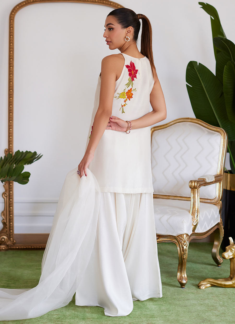 Farah Talib Aziz | Luna Eid Collection 24 | JULIET IVORY - Luxury