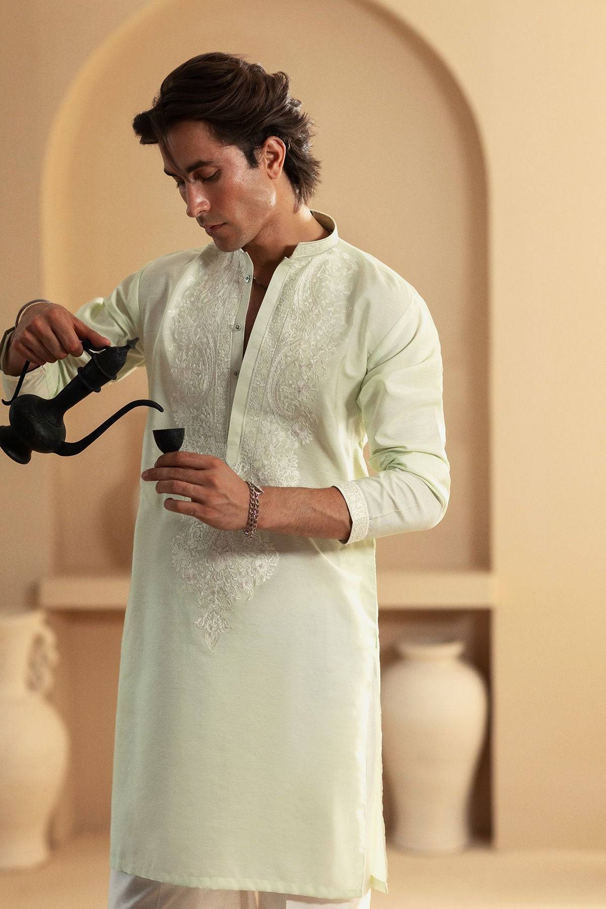 Annus Abrar | Eid Elemental Festive | Vafa by Maria Faisal - Registered Vendor of : Annus Abrar - type : MensWear - 100% original wedding dresses