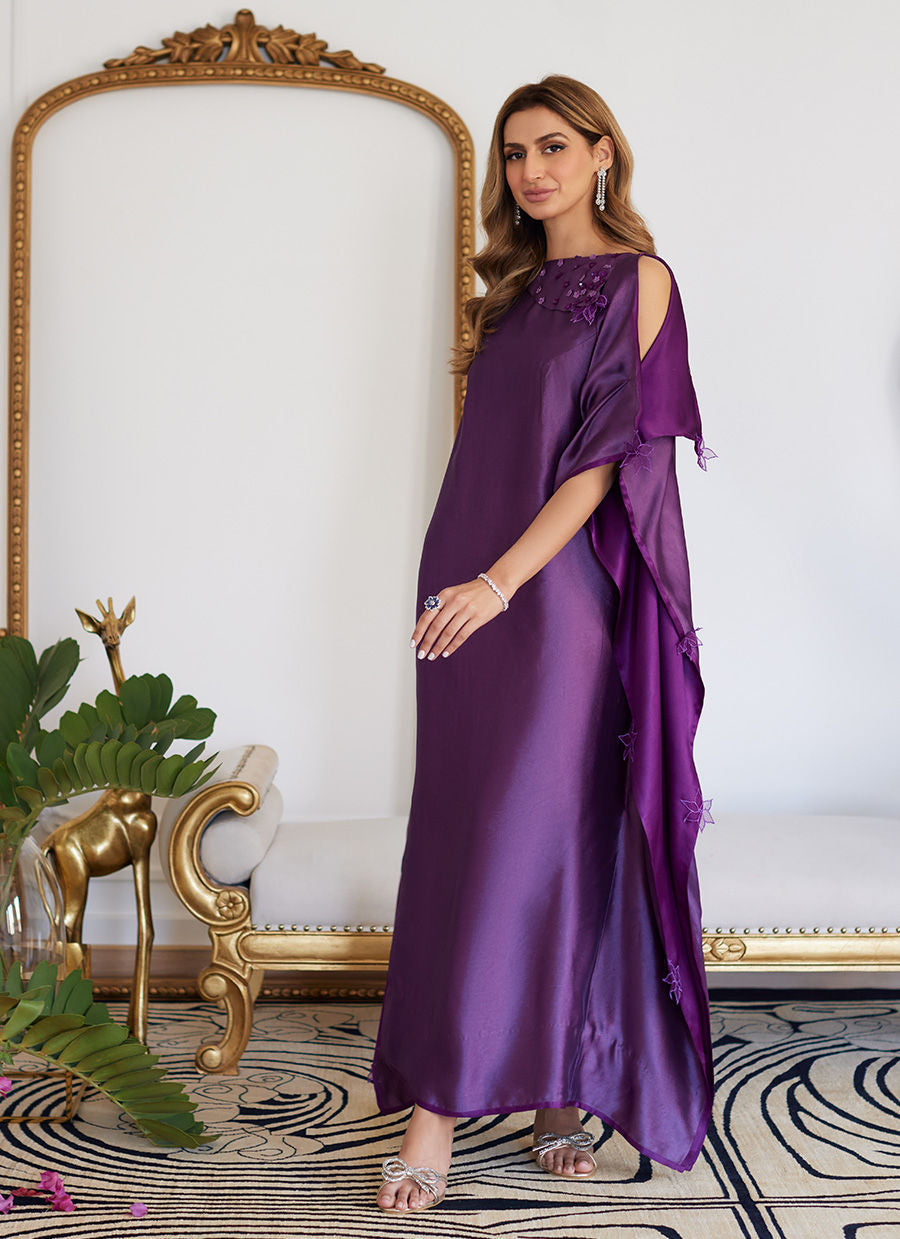 Farah Talib Aziz | Luna Eid Collection 24 | MAYLONE SPARKLING GRAPE - Ladies Clothes - Maria Faisal