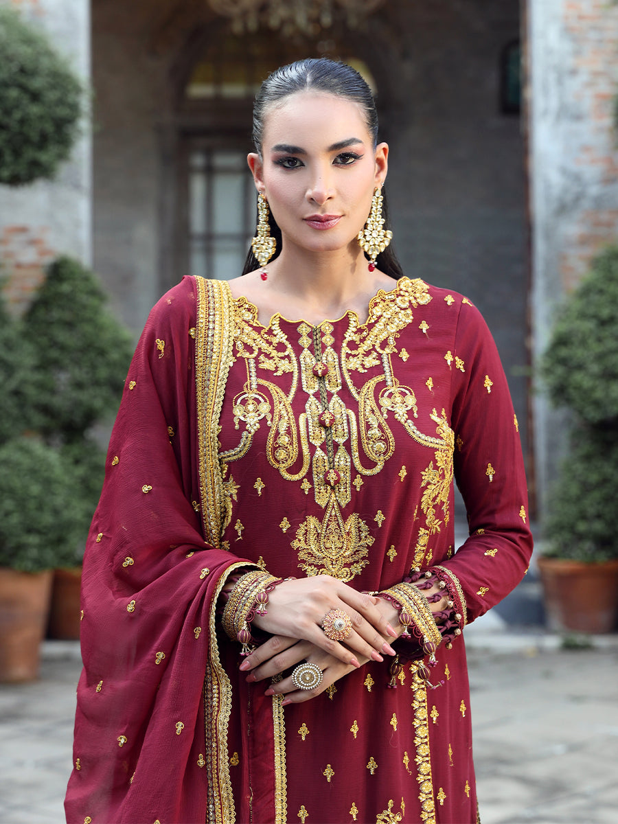 Salitex | Raaya Chiffon 24 | M05 - Wedding Dress - Maria Faisal