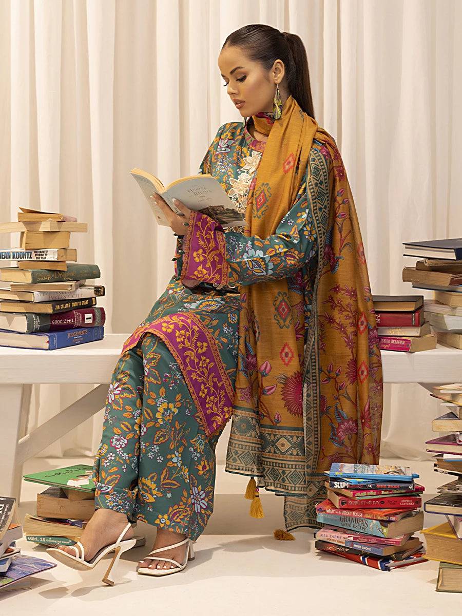 Salitex | Sibel Printed Lawn Silk | ST-03 by Maria Faisal - Registered Vendor of : Salitex - type : Ladies Clothes - 100% original wedding dresses