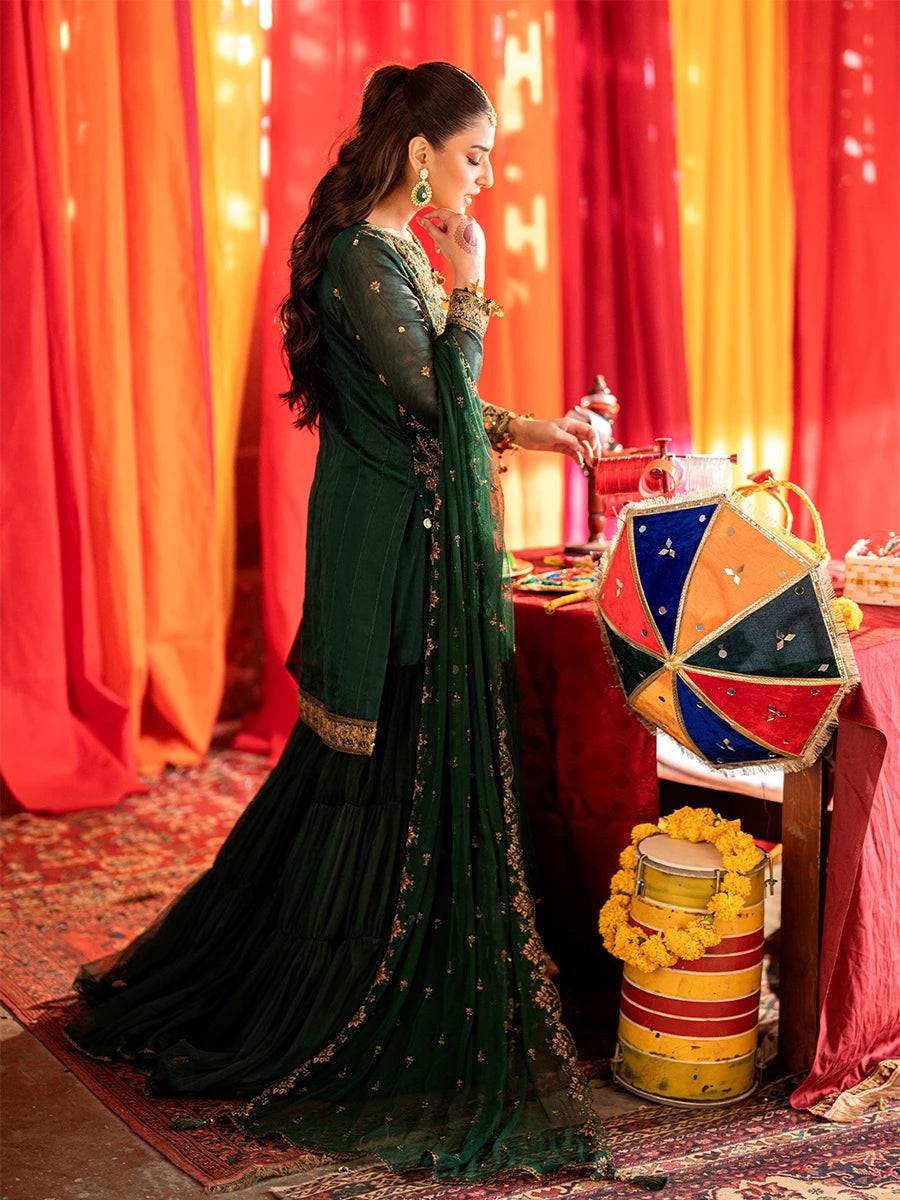 Salitex | Shehnai Festive | JI038 by Maria Faisal - Registered Vendor of : Salitex - type : Ladies Clothes - 100% original wedding dresses