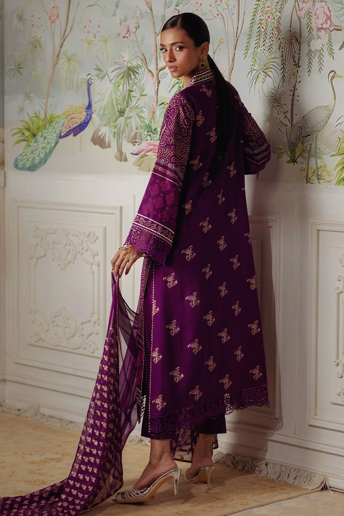 Annus Abrar | Elemental Festive | Hurmia (Shirt, Pants and Dupatta) - Ladies Clothes - Maria Faisal