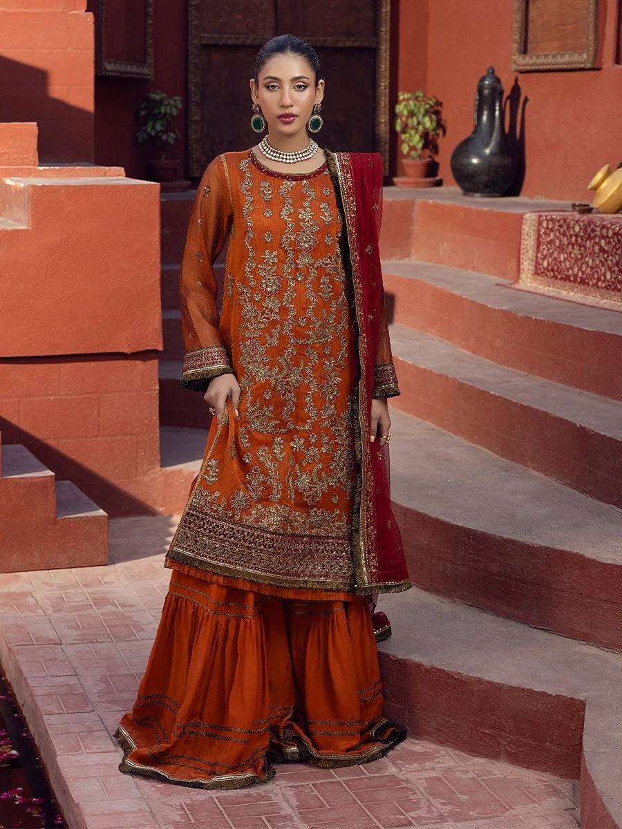 Salitex | Signature Festive Chiffon | JI019 by Maria Faisal - Registered Vendor of : Salitex - type : Ladies Clothes - 100% original wedding dresses