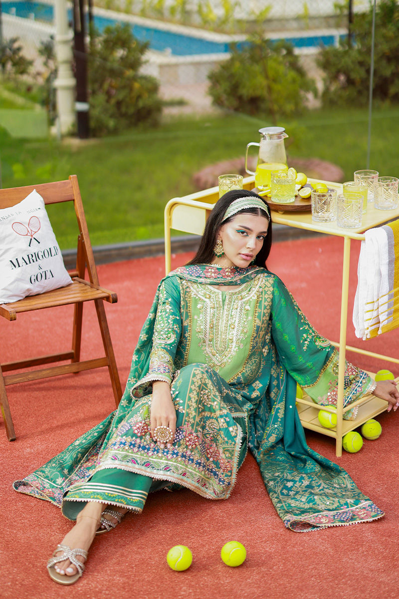 Ansab Jahangir | Marigold and Gota | Zartasha - Ladies Clothes - Maria Faisal